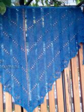 Шаль спицами, фото