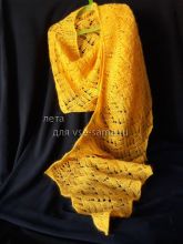 шаль спицами, фото