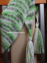 шарф спицами, фото