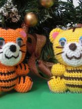 Амигуруми: мастер-класс - Тигренок