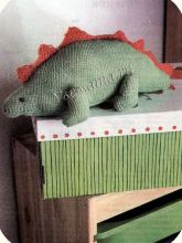 Динозаврик - вязаная игрушка