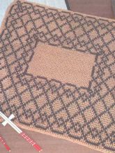 Двухцветная филейная салфетка