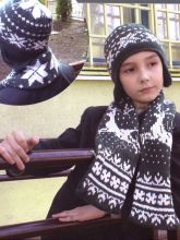 Комплект с жаккардовыми узорами