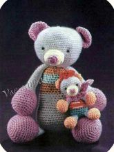 Мягкая игрушка - Мишки Папа с сыночком