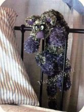 Полосатый кот - вязаная игрушка