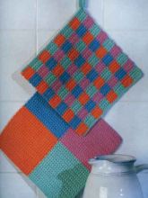 Прихватка - Разноцветные квадраты