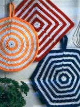 Прихватки с кольцевым рисунком