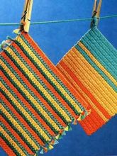 Прихватки с простым узором