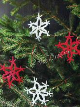 Снежинки крючком, фотоСнежинки крючком