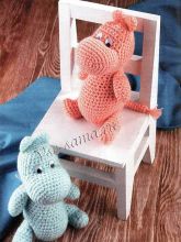 Вязаная игрушка - Муми-тролль