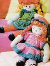 Вязаные детские куклы