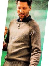 Мужской пуловер реглан, фото