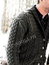 Мужской жакет с косами, фото