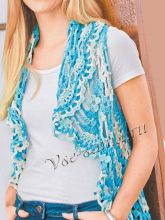 Накидка от снежно-белого до голубого, фото