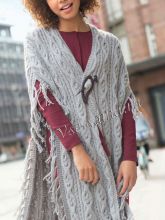 Светло-серая накидка, фото