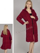 Красное пальто, фото модели