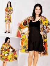 Пальто крючком - Золотая осень, фото