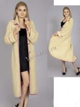 Пальто молочного цвета, фото модели