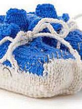 Сине-белые пинетки, фото