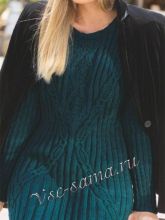 Иссиня-зеленое мини-платье, фото изделия