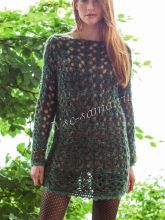 Короткое ажурное платье