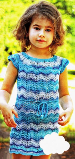 Меланжевое платьице для девочки 4 лет, фото