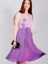 Нарядное платье сиреневого цвета, фото