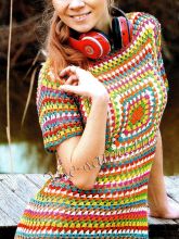 Платье крючком - Италия, фото