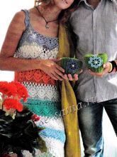 Платье крючком - Краски уходящего лета, фото