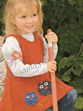 Платье с аппликацией «совы», фото