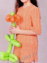 Платье с косами для девочки, фото