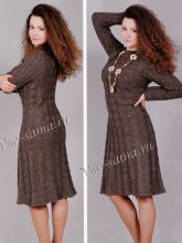 Платье с вертикальным узором кос, фото