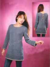 Серое платье-туника, фото