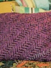 Чехол для подушки с узором из снятых петель, фото