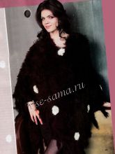 Пончо с цветами, фото