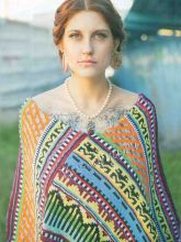 Пончо спицами с жаккардовыми узорами, фото модели