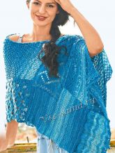 Пончо в стиле пэчворк, фото