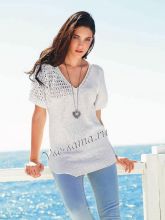 Асимметричный пуловер, фото