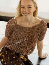 Лёгкий ажурный джемпер реглан, фото