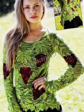 Пуловер - Гроздь винограда, фото