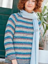 Пуловер из смесовой пряжи, фото