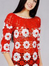 Пуловер из цветов, фото