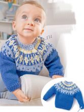 Пуловер на малыша с жаккардом, фото