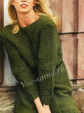 Пуловер с V-образной кокеткой, фото