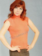 Пуловер с ажурными рукавчиками, фото