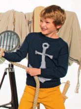 Пуловер с якорем