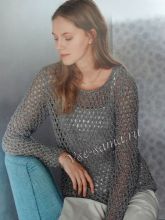 Пуловер с металлическим оттенком