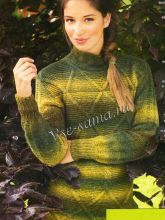 Пуловер с мотивом из «кос», фото