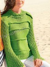 Пуловер с расклёшенными рукавами, фото