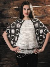 Пуловер с рукавом летучая мышь